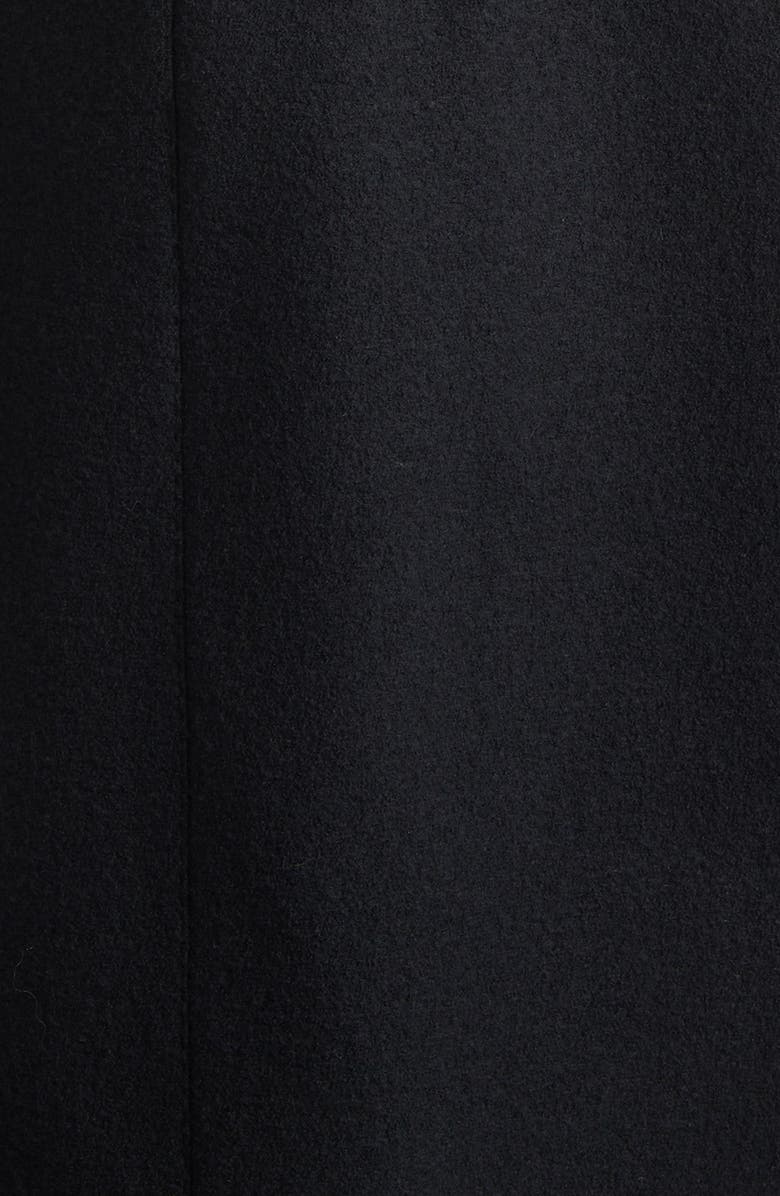 Dolce&Gabbana Double Breasted Virgin Wool Coat, Alternate, color, Nero