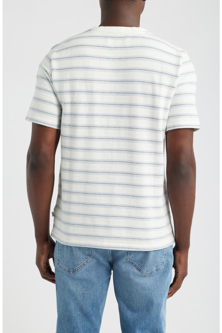 Dean Stripe Organic Cotton T-Shirt, Alternate, color, ECRU / BLUE