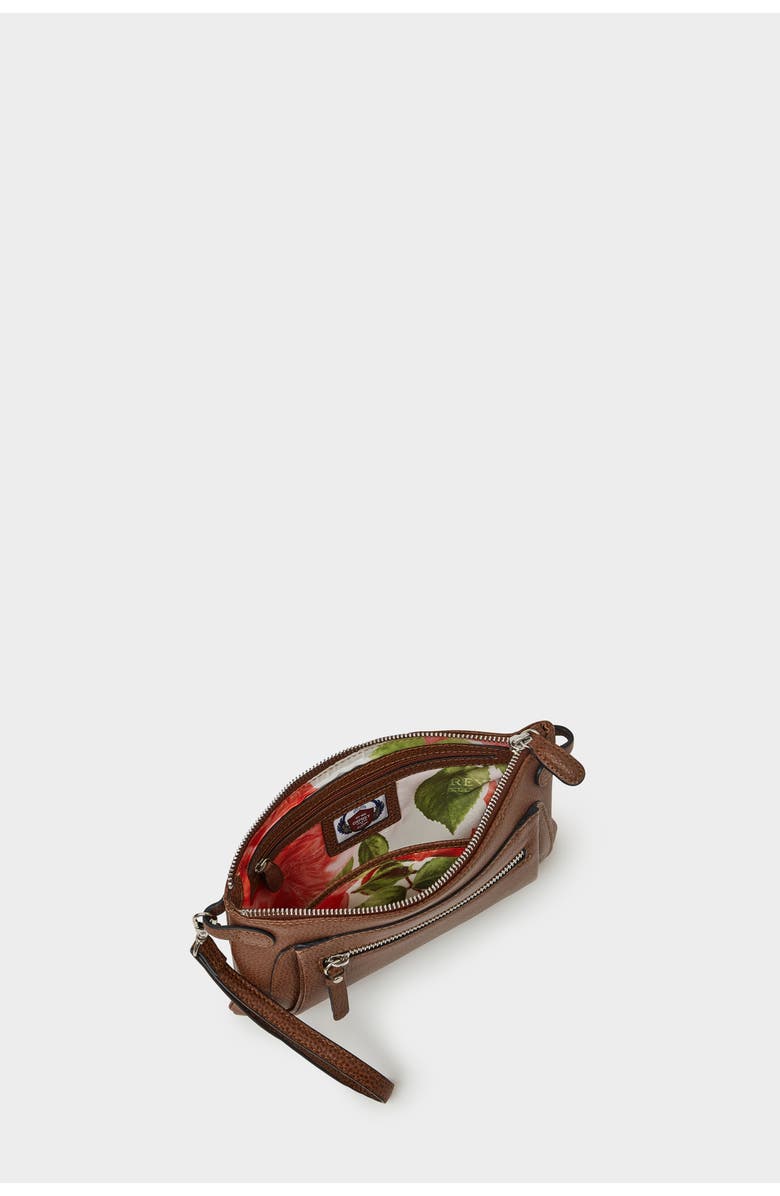 Osprey London The Ruby Leather Crossbody Bag, Alternate, color, Tan