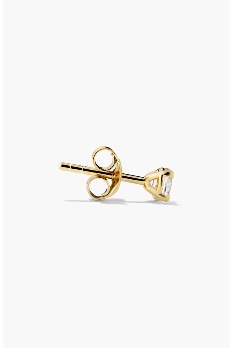 Round Lab Grown Sapphire Studs, Alternate, color, Gold Vermeil / Sapphire