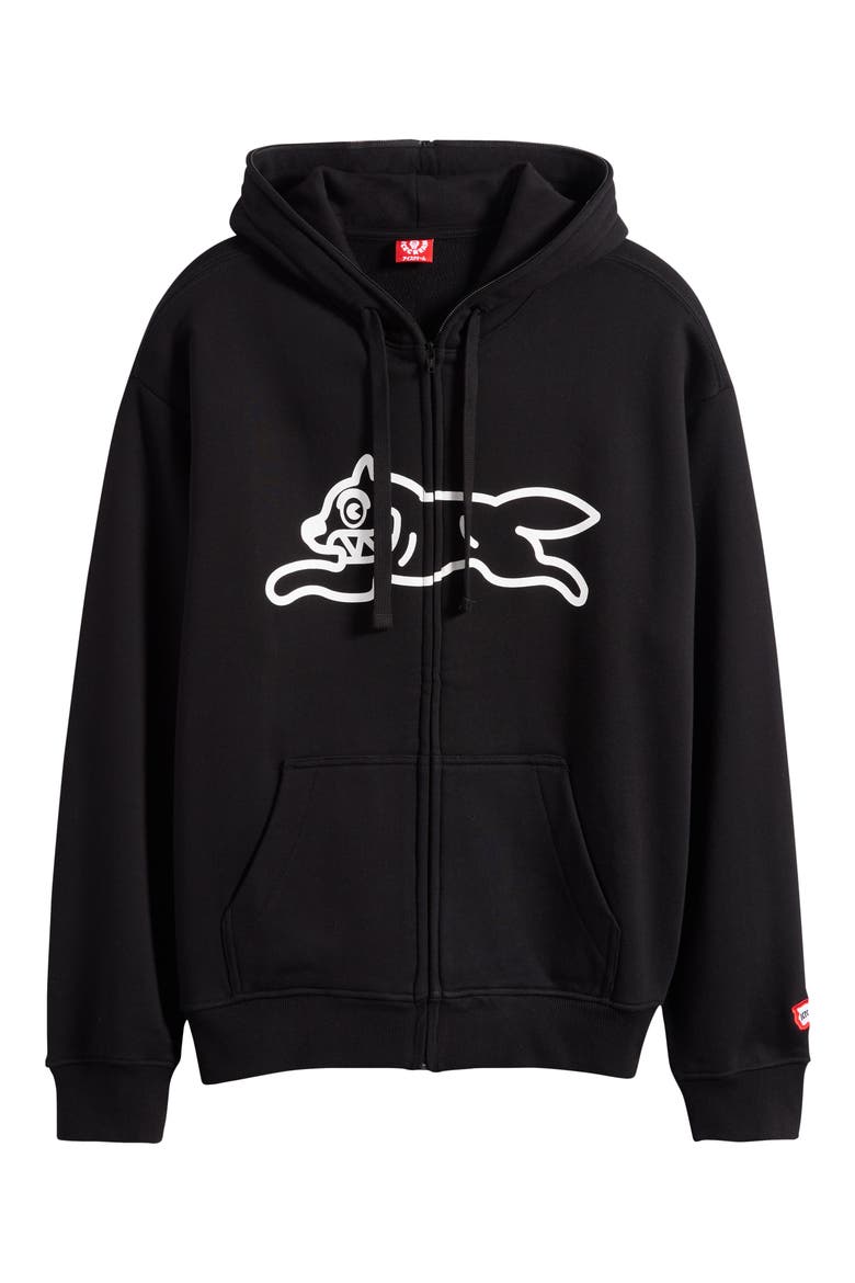 Scanner Graphic Zip Hoodie, Alternate, color, BLACK