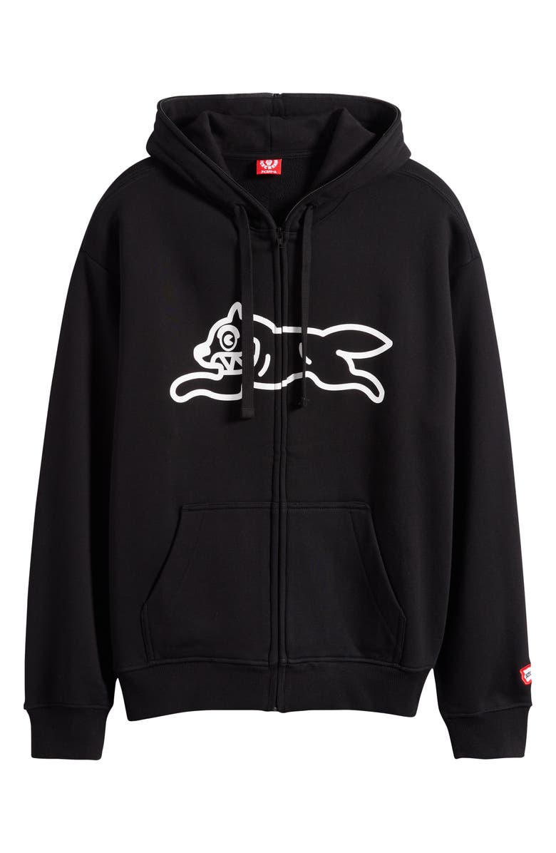 ICECREAM Scanner Graphic Zip Hoodie, Alternate, color, Black