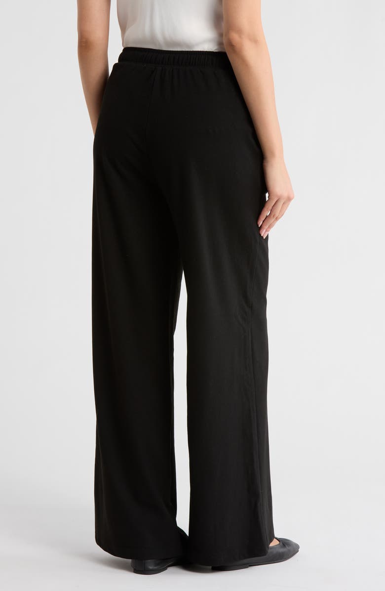 MAX STUDIO Heather Knit Sweatpants, Alternate, color, Black