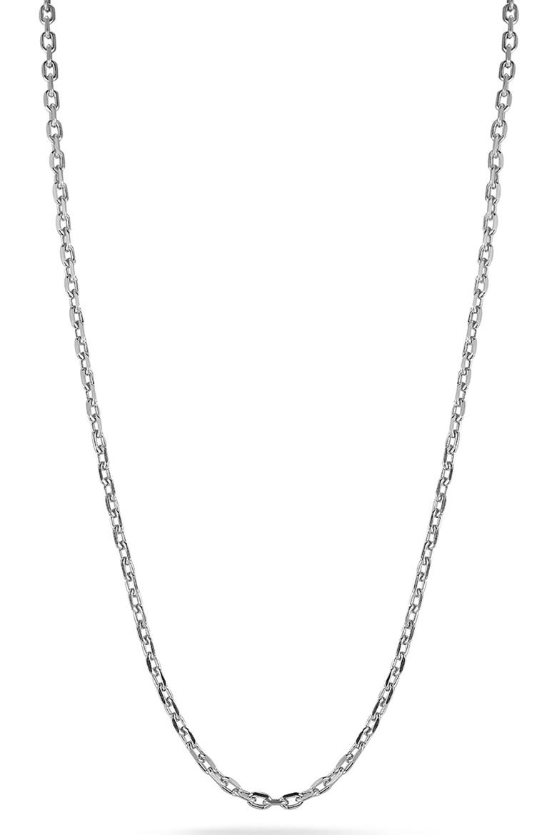Sterling Silver Rounded Link Chain Necklace, Main, color, SILVER