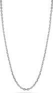 GLAZE JEWELRY Sterling Silver Rounded Link Chain Necklace