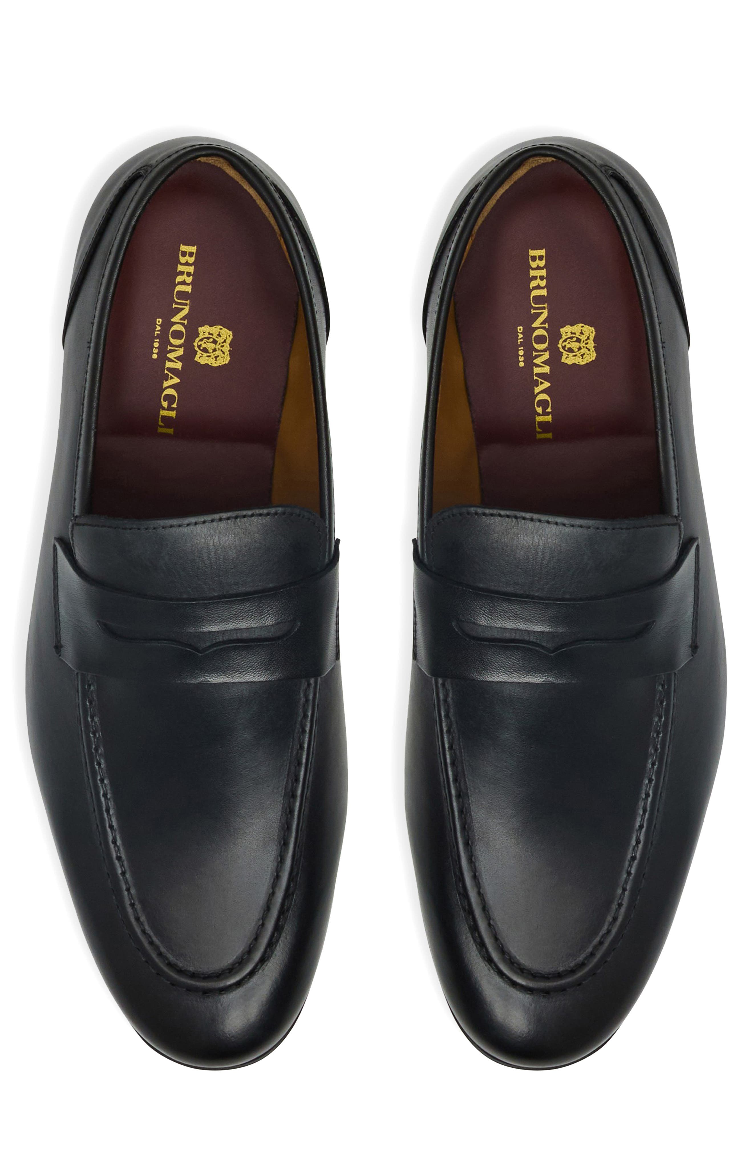 Lastra Penny Loafer, Alternate, color, BLACK SMOOTH