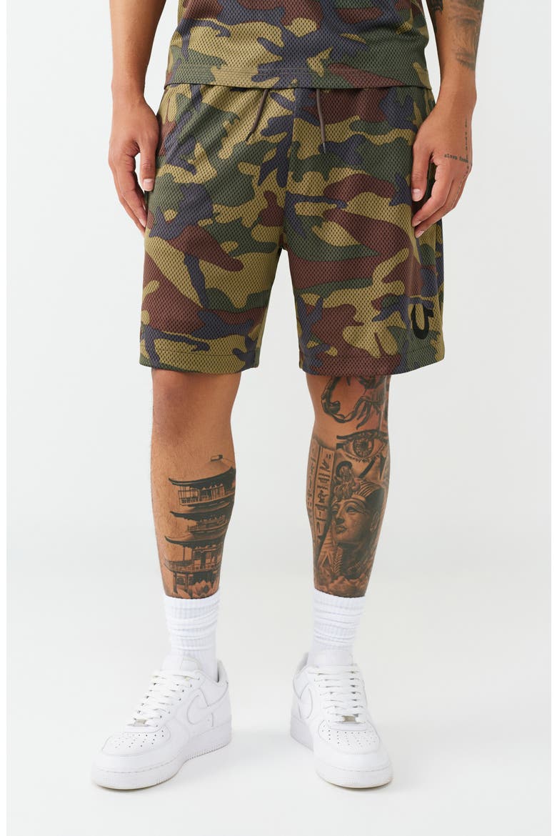 Mesh Basketball Shorts, Main, color, CAMO