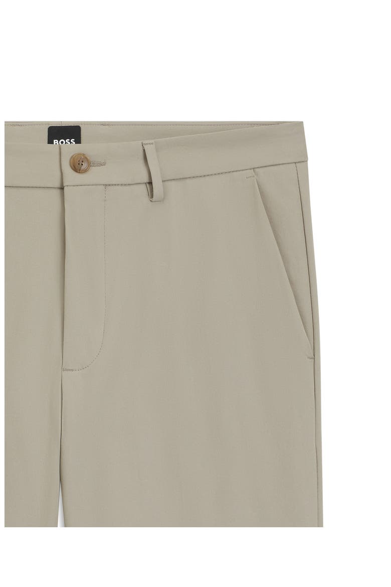 Kaiton Slim Fit Flat Front Stretch Cotton Blend Dress Pants, Alternate, color, BEIGE