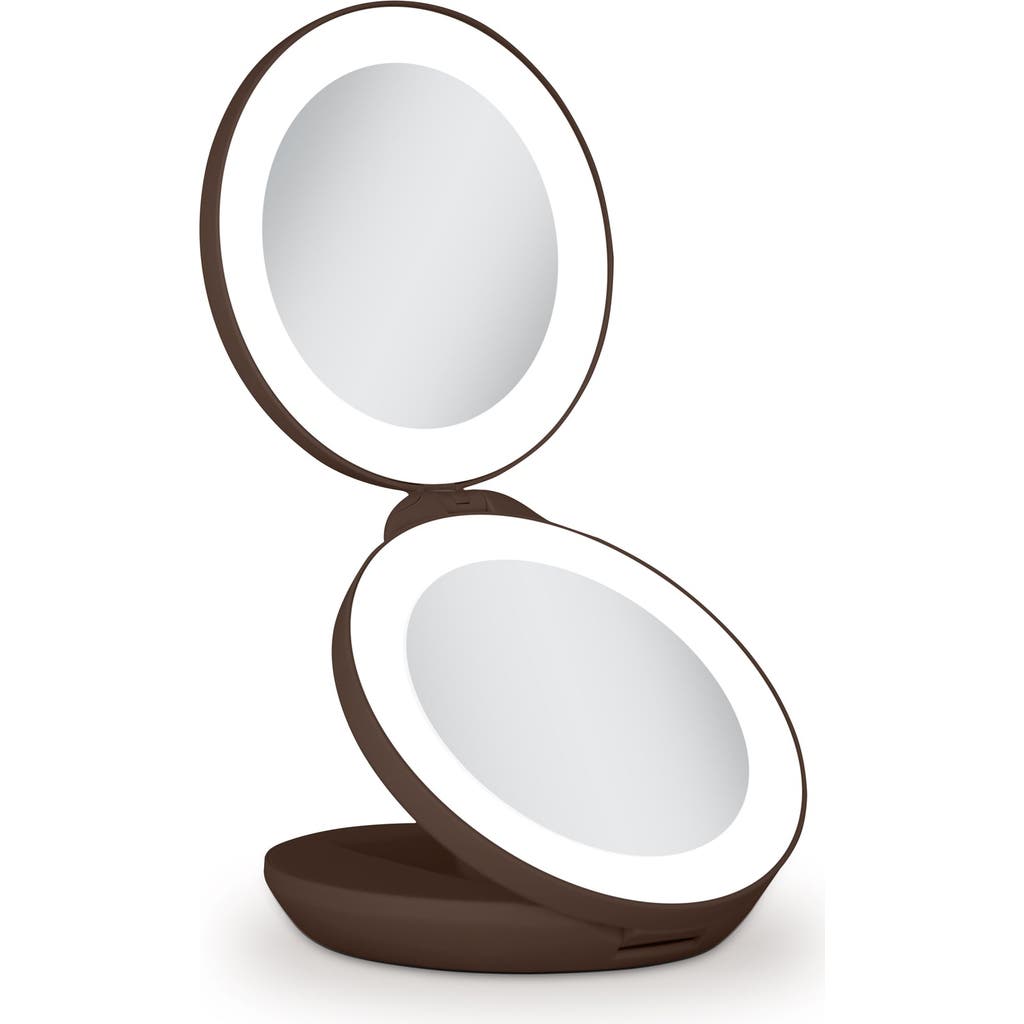 Zadro Lighted Travel Mirror With Magnification & Folding-to-compact