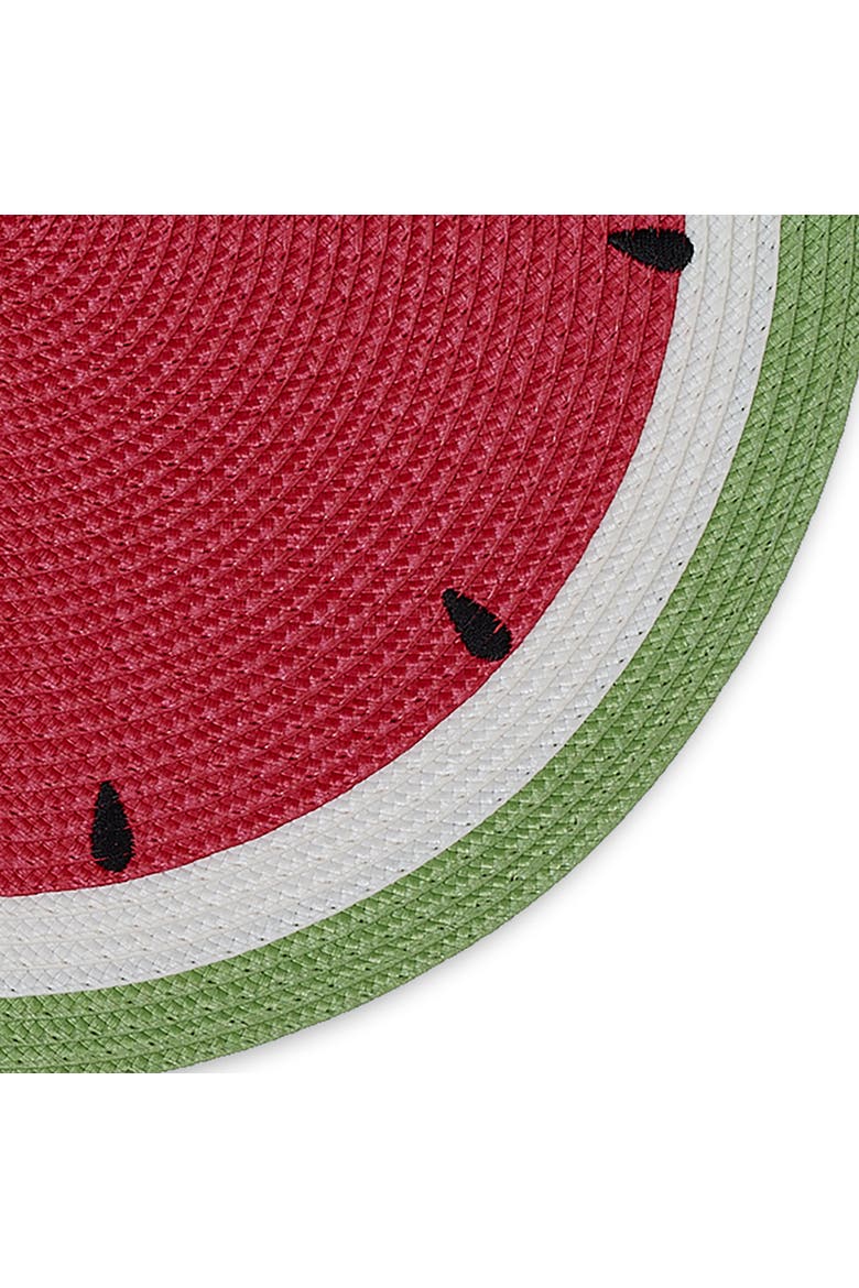 Summer Day Watermelon Round Placemats Set/6, Alternate, color, Watermelon
