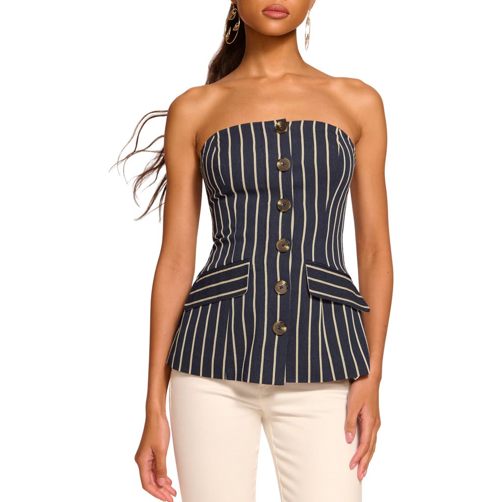 RAMY BROOK RAMY BROOK TIFFANY STRIPE STRAPLESS VEST