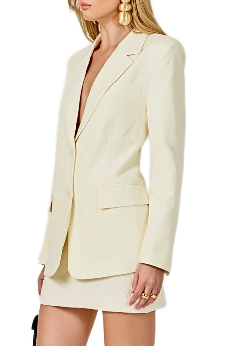 Two-Button Blazer, Alternate, color, BUTTER