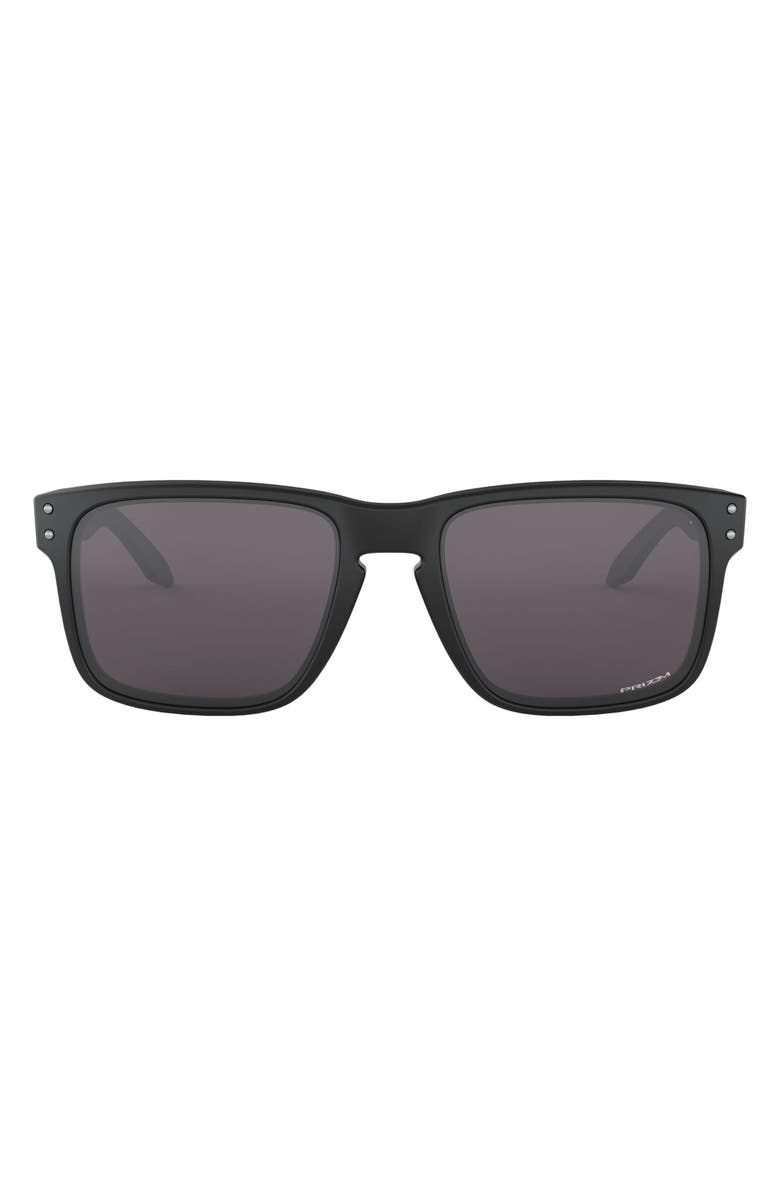 Oakley Holbrook 59mm Keyhole Sunglasses, Main, color, Black/ Prizm Grey