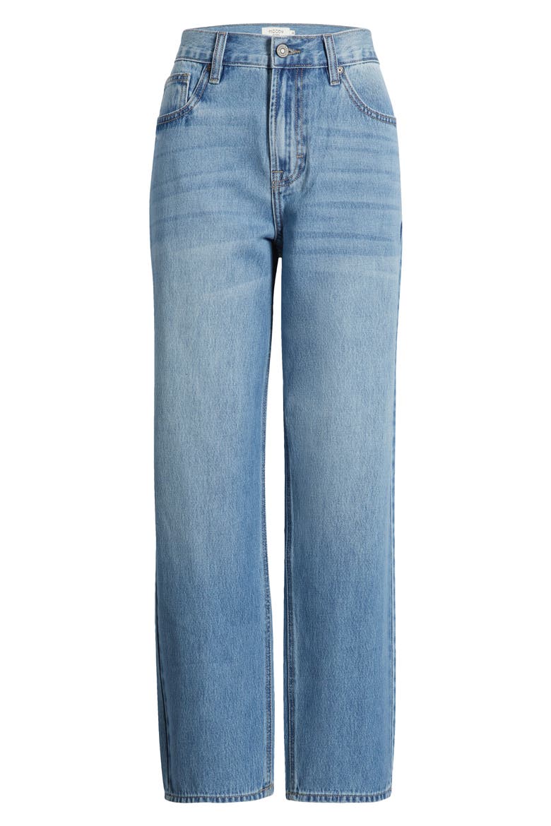 Relaxed Straight Leg Boyfriend Jeans, Alternate, color, MEDIUM WASH
