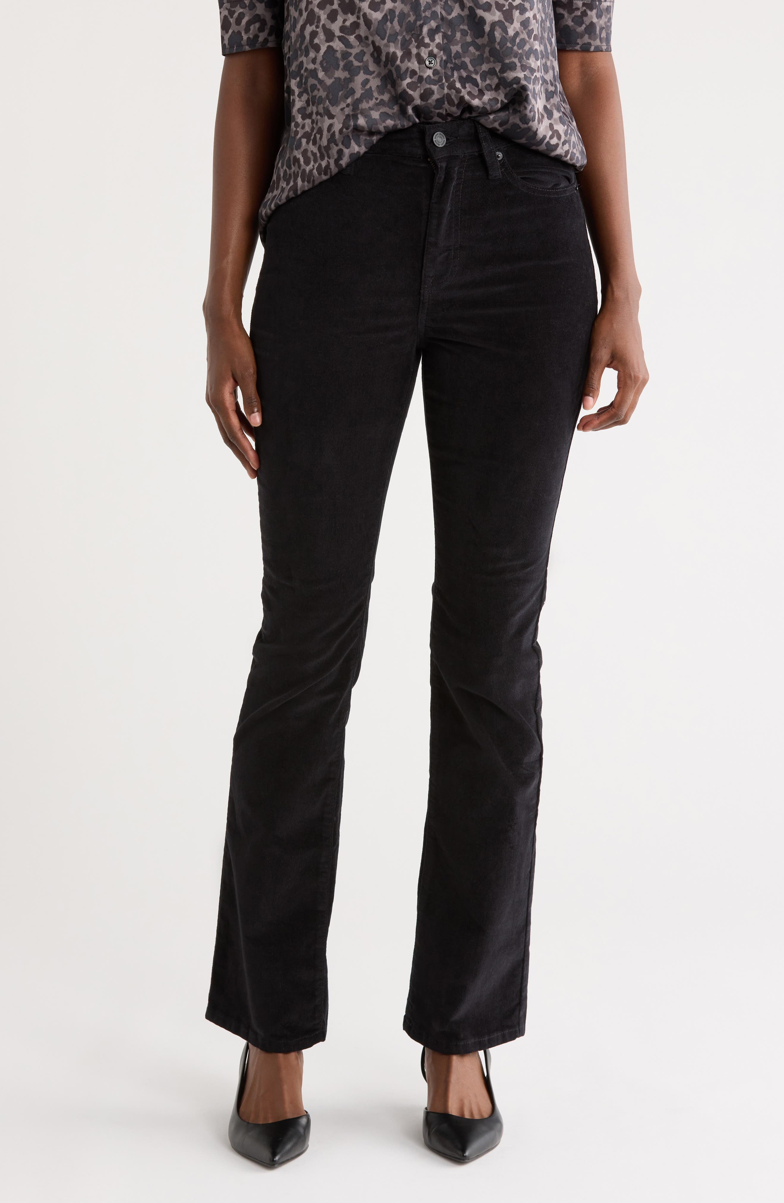 DKNY Jeans Cord High Waist Bootcut Jeans