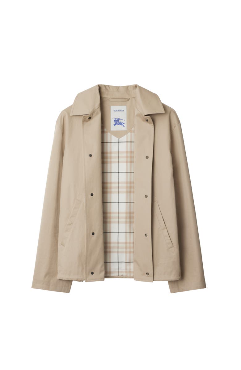 Burberry Gabardine Jacket, Alternate, color, Fossil