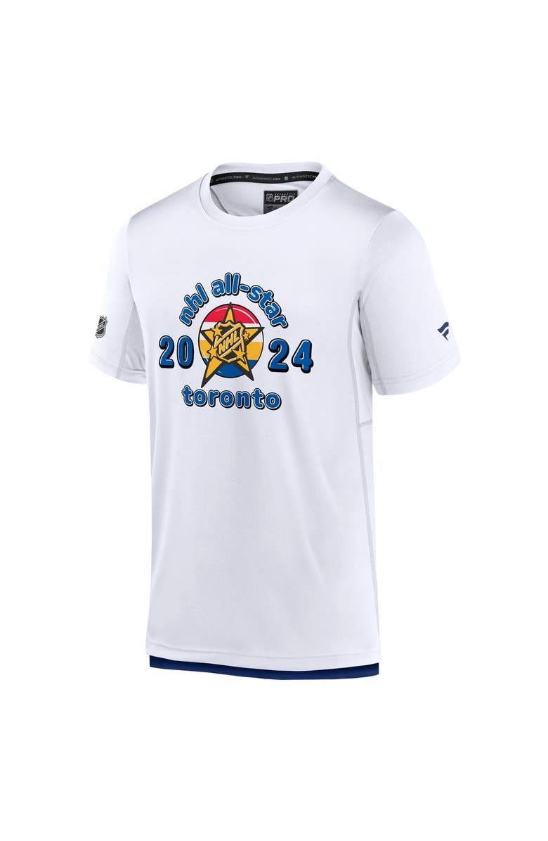 FANATICS Men's Fanatics Branded  White 2024 NHL All-Star Game Authentic Pro T-Shirt, Alternate, color, 