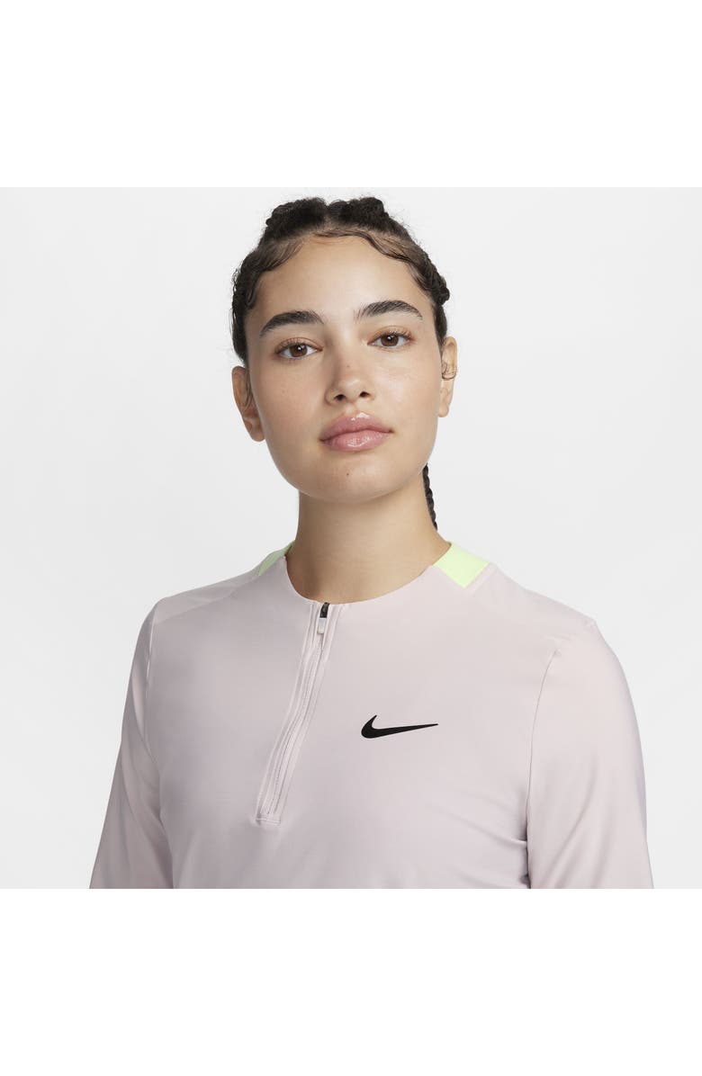 Nike Dri-FIT Advantage Long Sleeve Half Zip T-Shirt, Alternate, color, 