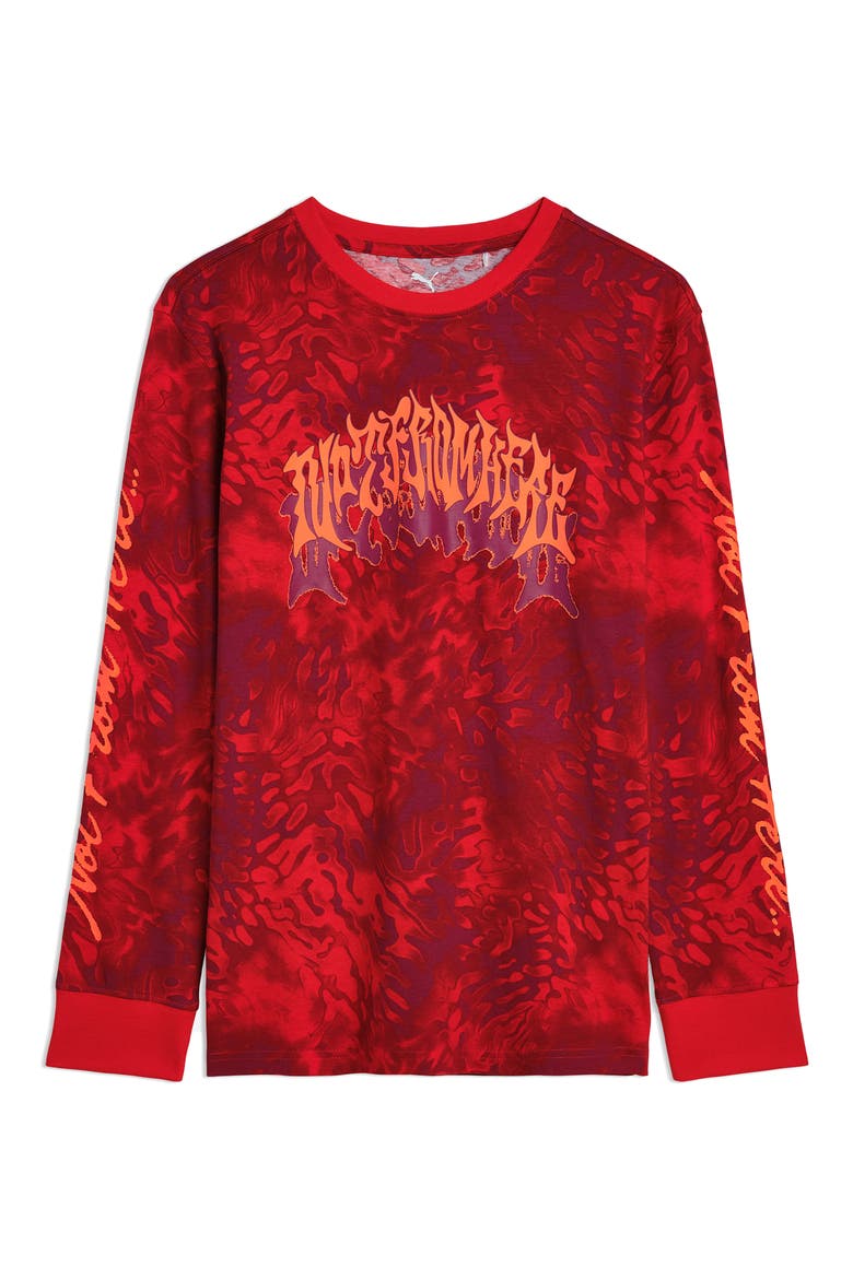 Kids' LaMelo x Supernova Graphic T-Shirt, Main, color, RED/PINK/ PURPLE