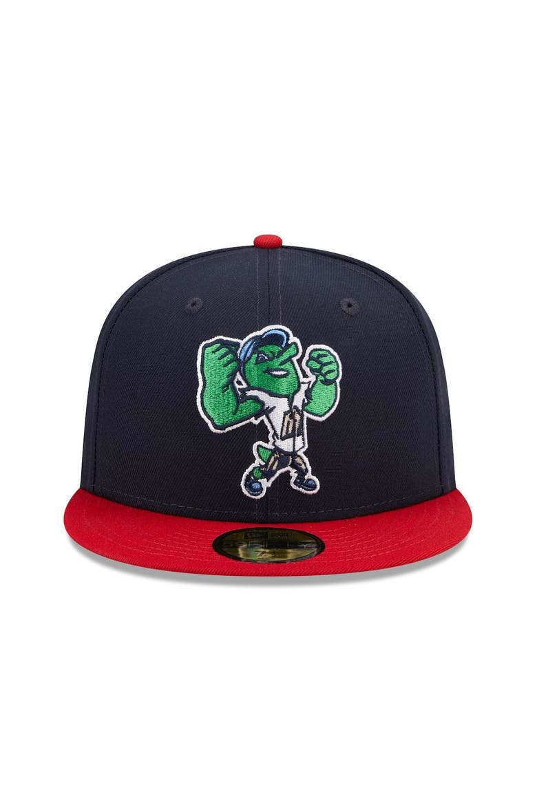 Men's New Era Navy/Red San Antonio Missions Marvel x Minor League 59FIFTY Fitted Hat, Alternate, color, Navy