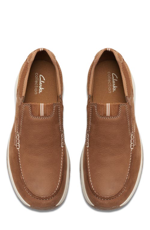 Clarks ® Sailview Step Slip-on In Light Tan Nubuck
