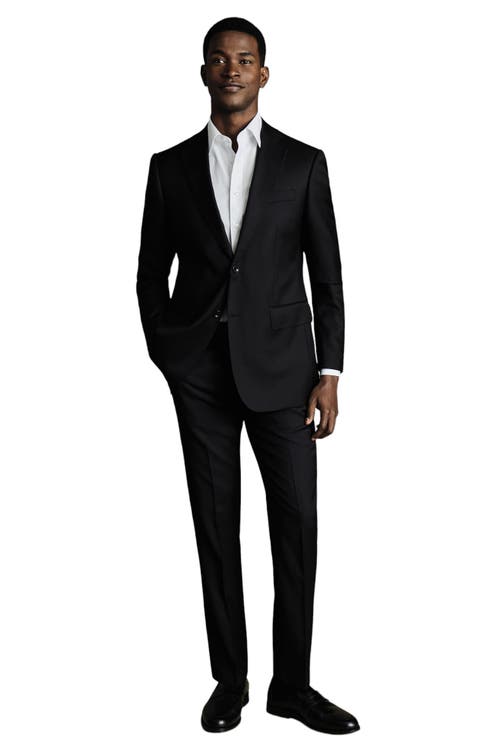 CHARLES TYRWHITT CHARLES TYRWHITT SLIM FIT TWILL NATURAL STRETCH SUIT JACKET