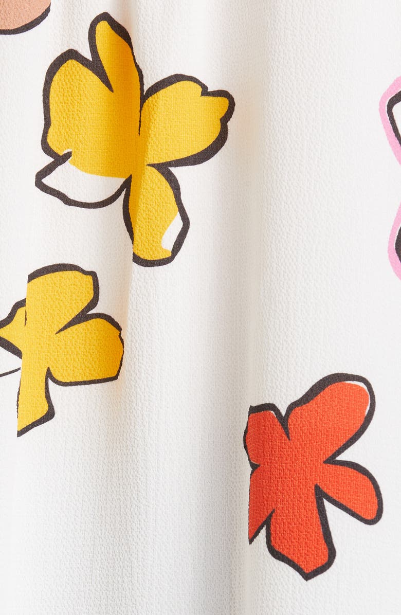 Ted Baker London Thurso Floral High-Low Blouse, Alternate, color, White