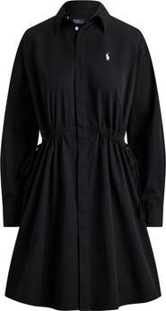 Polo Ralph Lauren Drawstring Waist Cotton Shirtdress