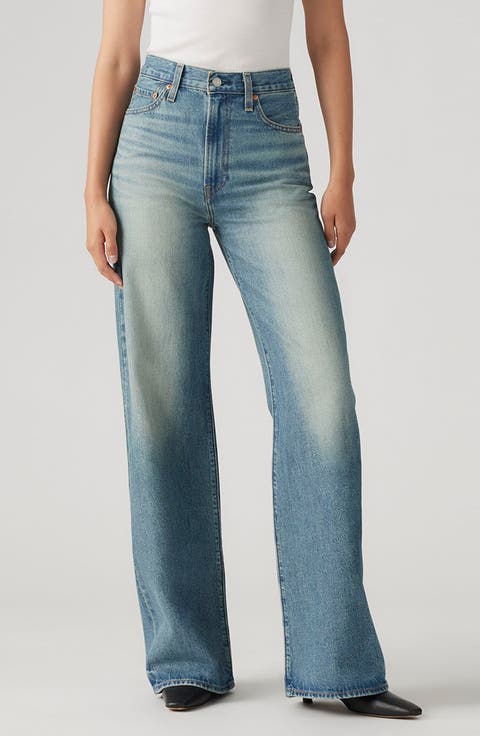 Ribcage High Waist Wide Leg Jeans (Tint Story)