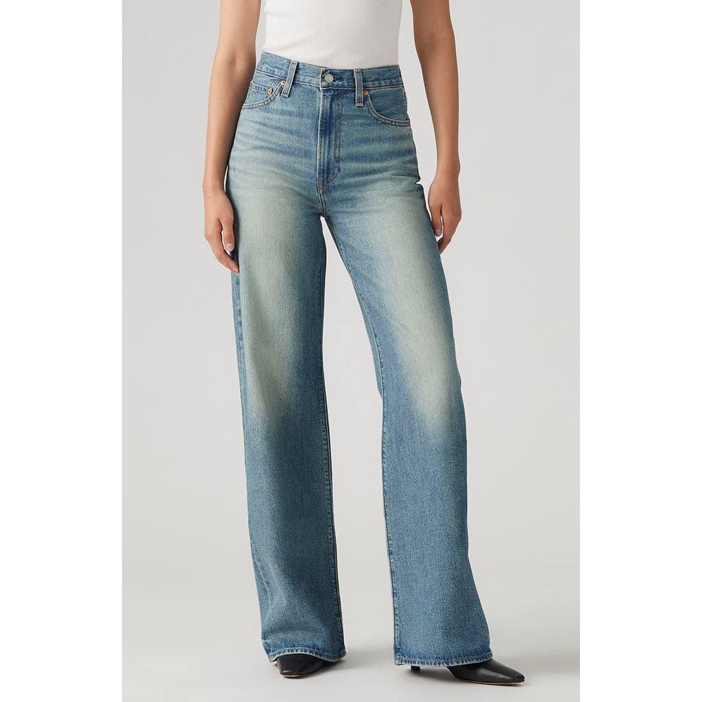 Levi's Ribcage High Waist Wide Leg Jeans In Blue