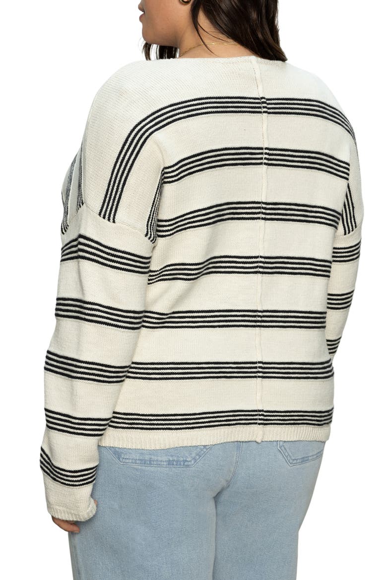 Easy V-Neck Cotton Sweater, Alternate, color, LIGHT OAT