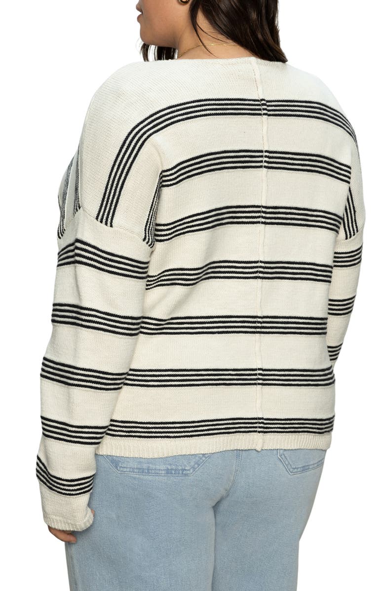 Sanctuary Easy V-Neck Cotton Sweater, Alternate, color,