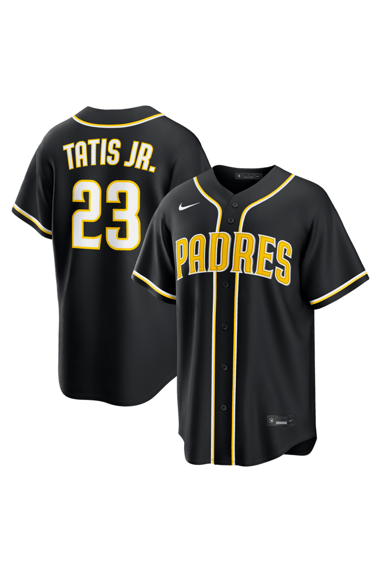 Men's Nike Fernando Tatis Jr. San Diego Padres Fashion Replica Black Out Jersey, Main, color, Black