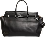 Jimmy Choo Medium Diamond Leather Belted Tote