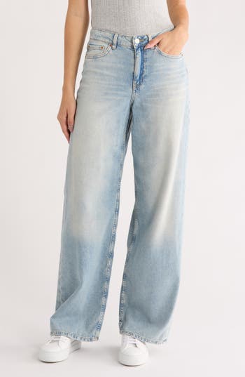 Jjxx Tokyo High Waist Wide Leg Jeans In Blue