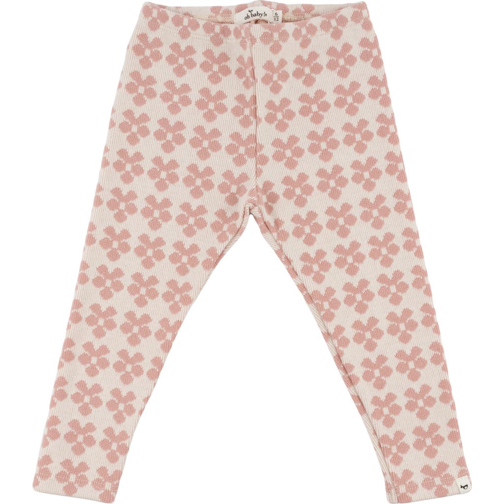 Oh Baby! Brand Mod Flowers Legging- Infant In Neutral