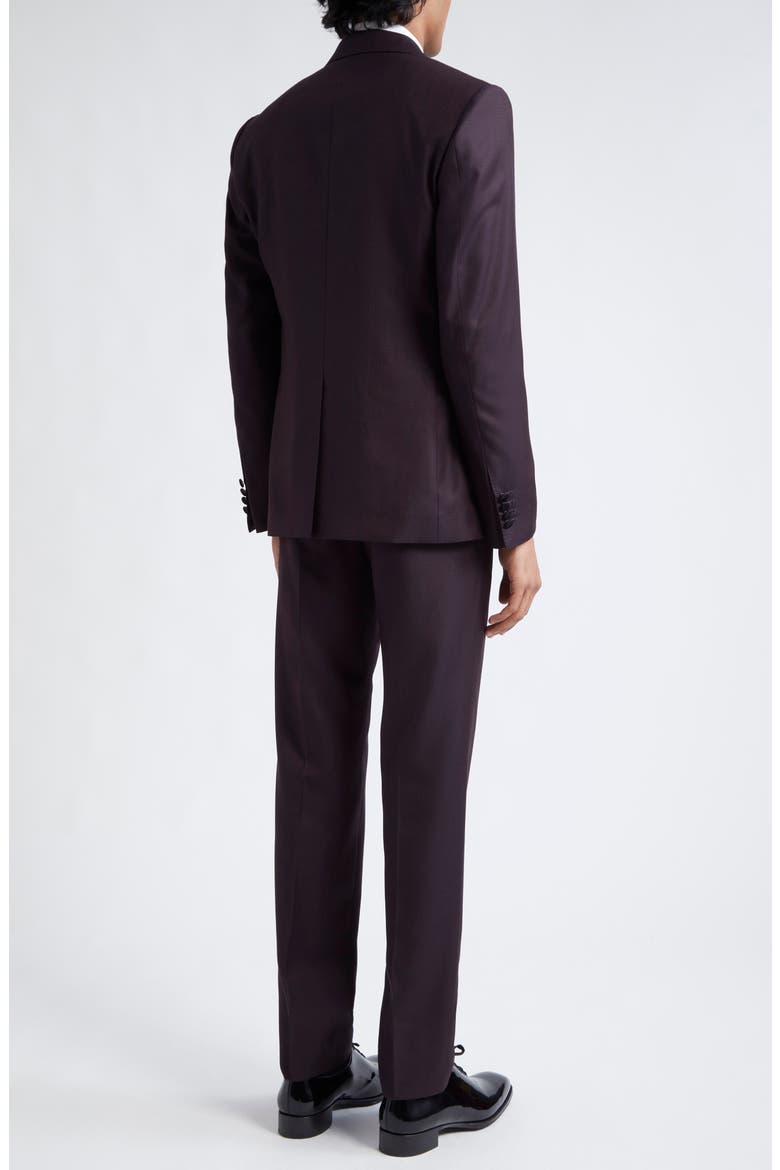 Maroon Wool Blend Tuxedo, Alternate, color, FANTASIA