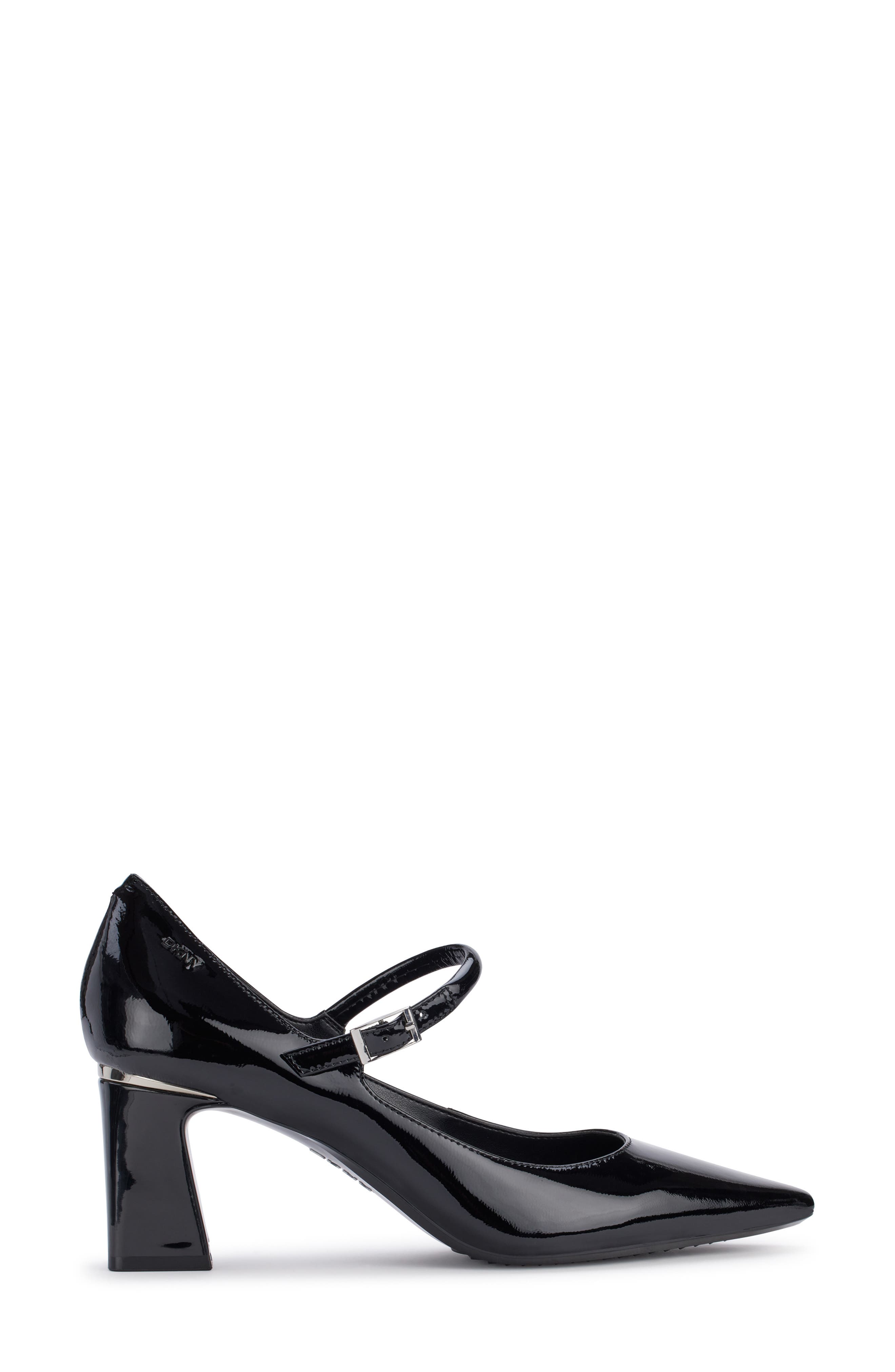 DKNY Samira Pointed Toe Mary Jane Pump, Alternate, color, Black