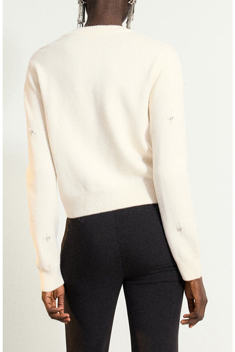 Embellished Cardigan, Alternate, color, ECRU