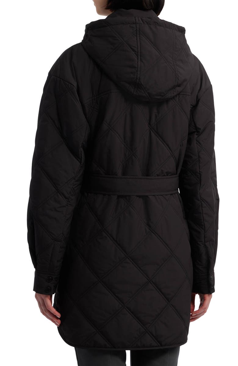 Hunter Belted Packable Quilted Jacket, Alternate, color,