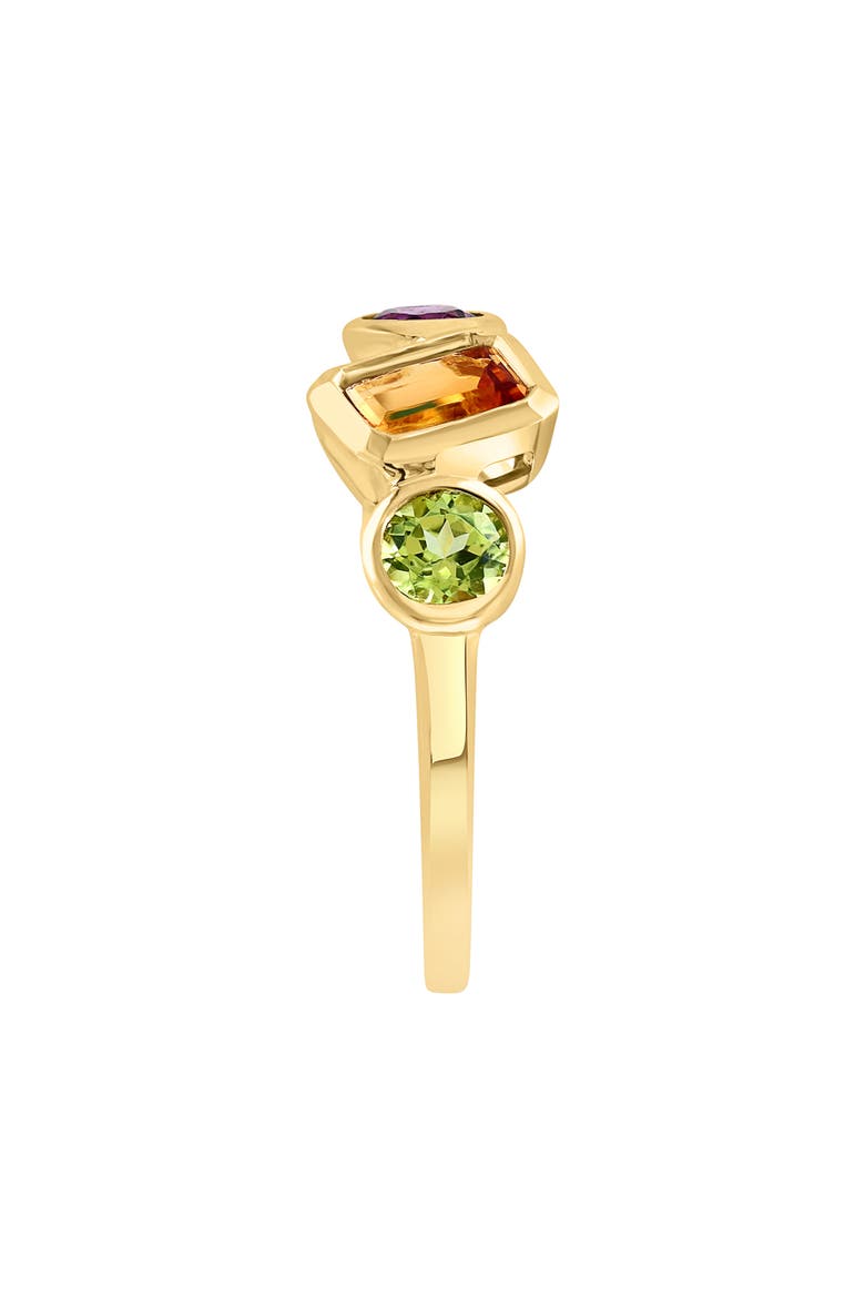 14K Yellow Gold Multicolor Sapphire Ring - Size 7, Alternate, color, YELLOW