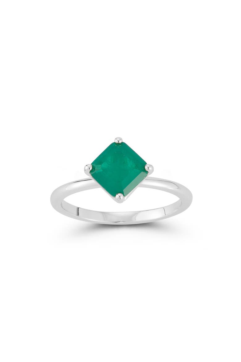 Princess Cut Cubic Zirconia Ring, Main, color, SILVER