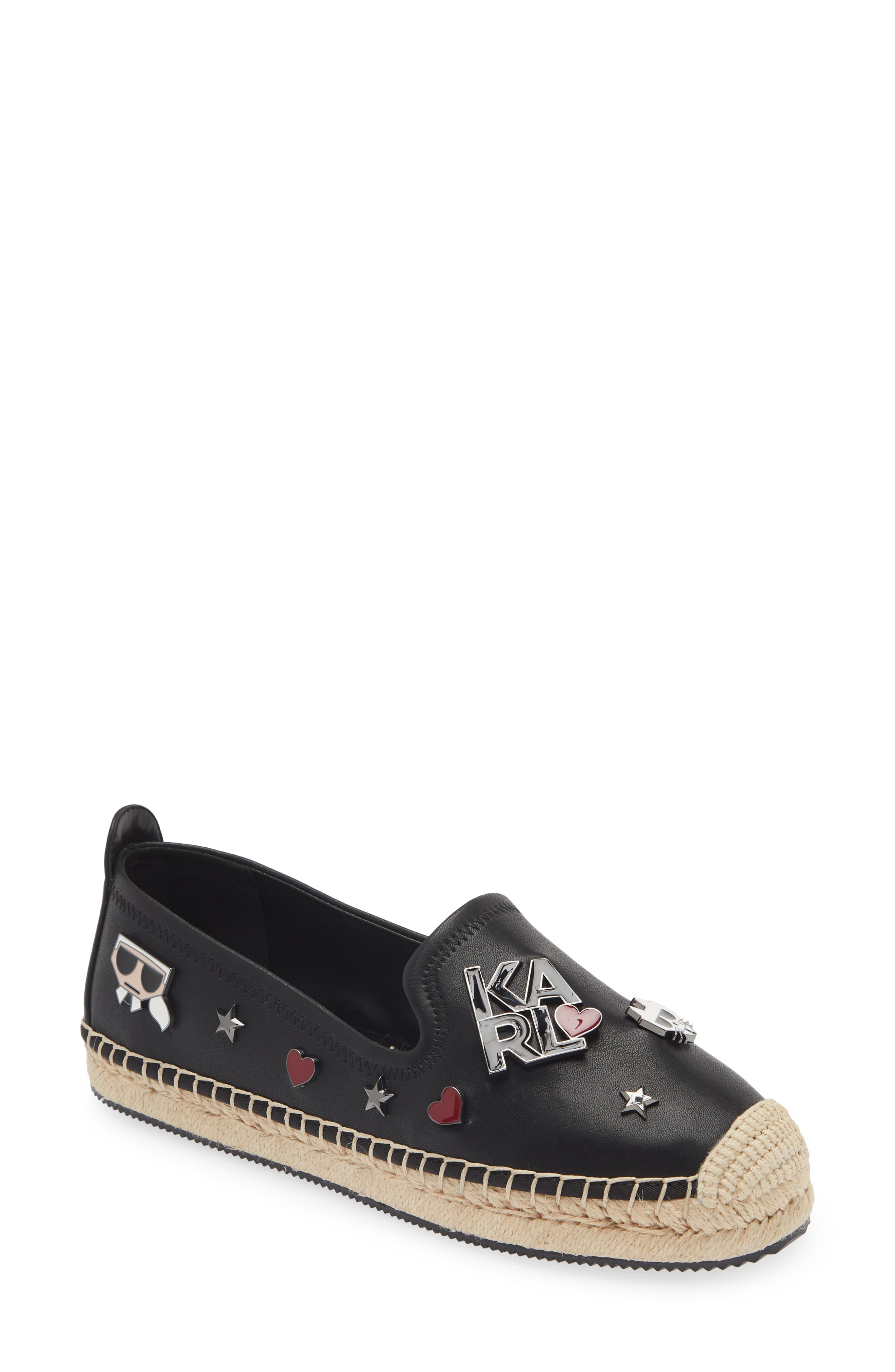 KARL LAGERFELD PARIS Malvie Espadrille Flat, Main, color, 