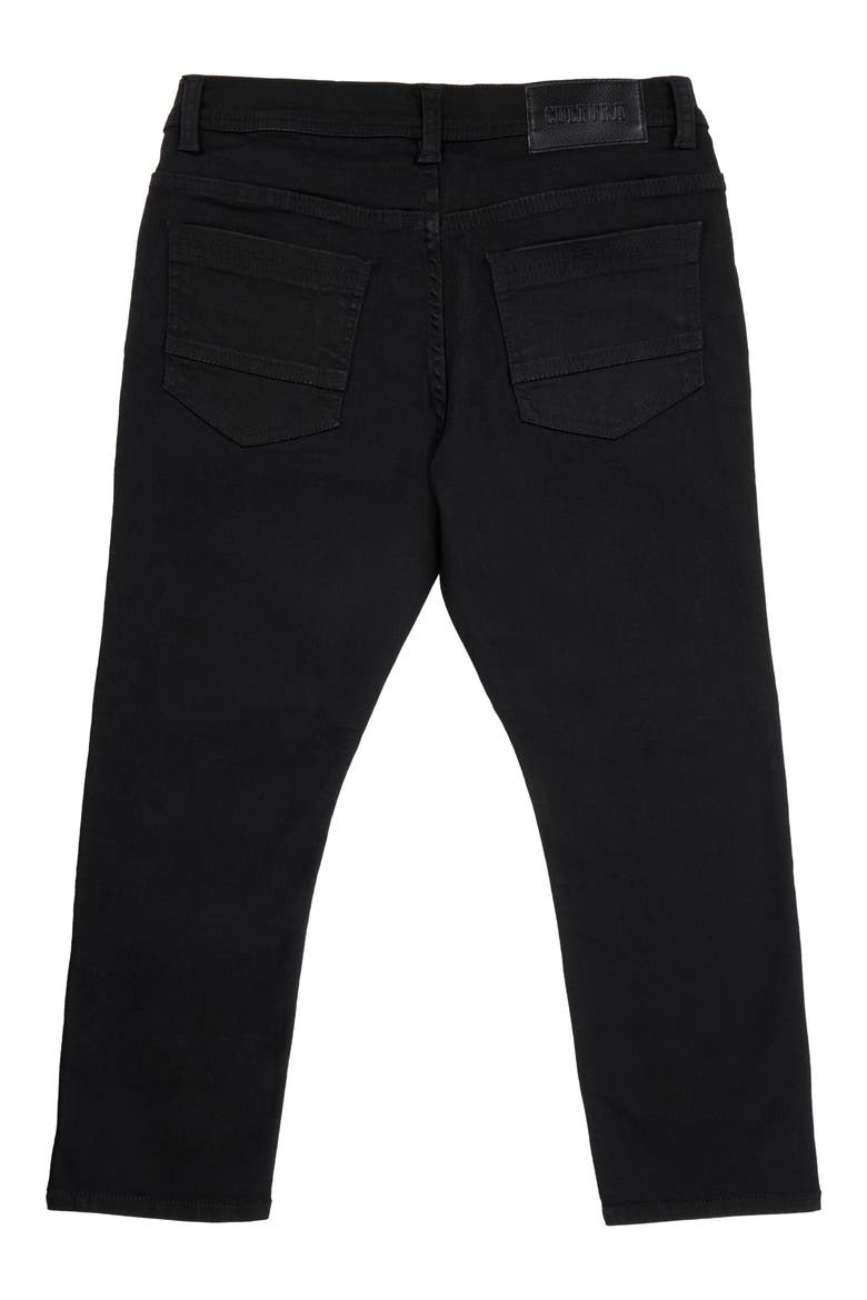 Kids' Cultura Stretch Straight Leg Jeans, Alternate, color, JET BLACK