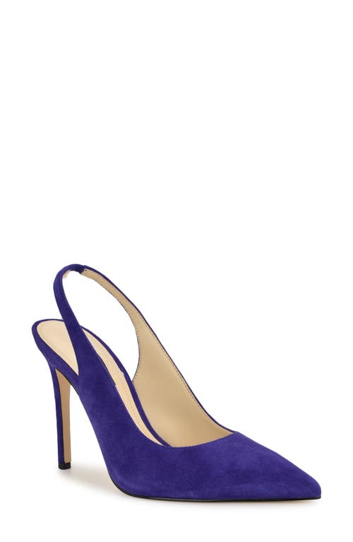 Nine West Feather Slingback Pump In Purple