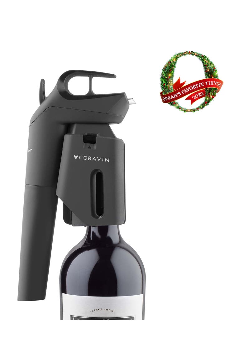 Timeless Three+ Wine Preservation System, Alternate, color, BLACK