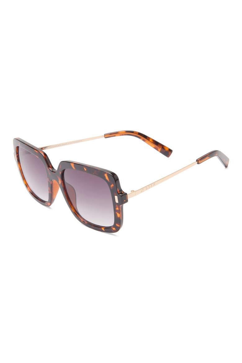 54mm Square Sunglasses, Alternate, color, DARK TORTOISE GREY GRADIENT