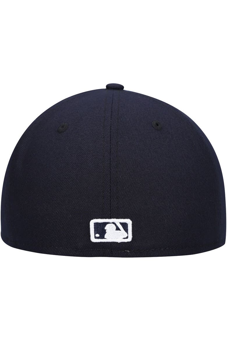 Men's New Era Navy Milwaukee Brewers White Logo 59FIFTY Fitted Hat, Alternate, color, Navy