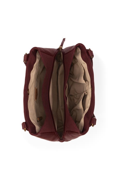 The Sak Melrose Satchel Bag In Burgundy