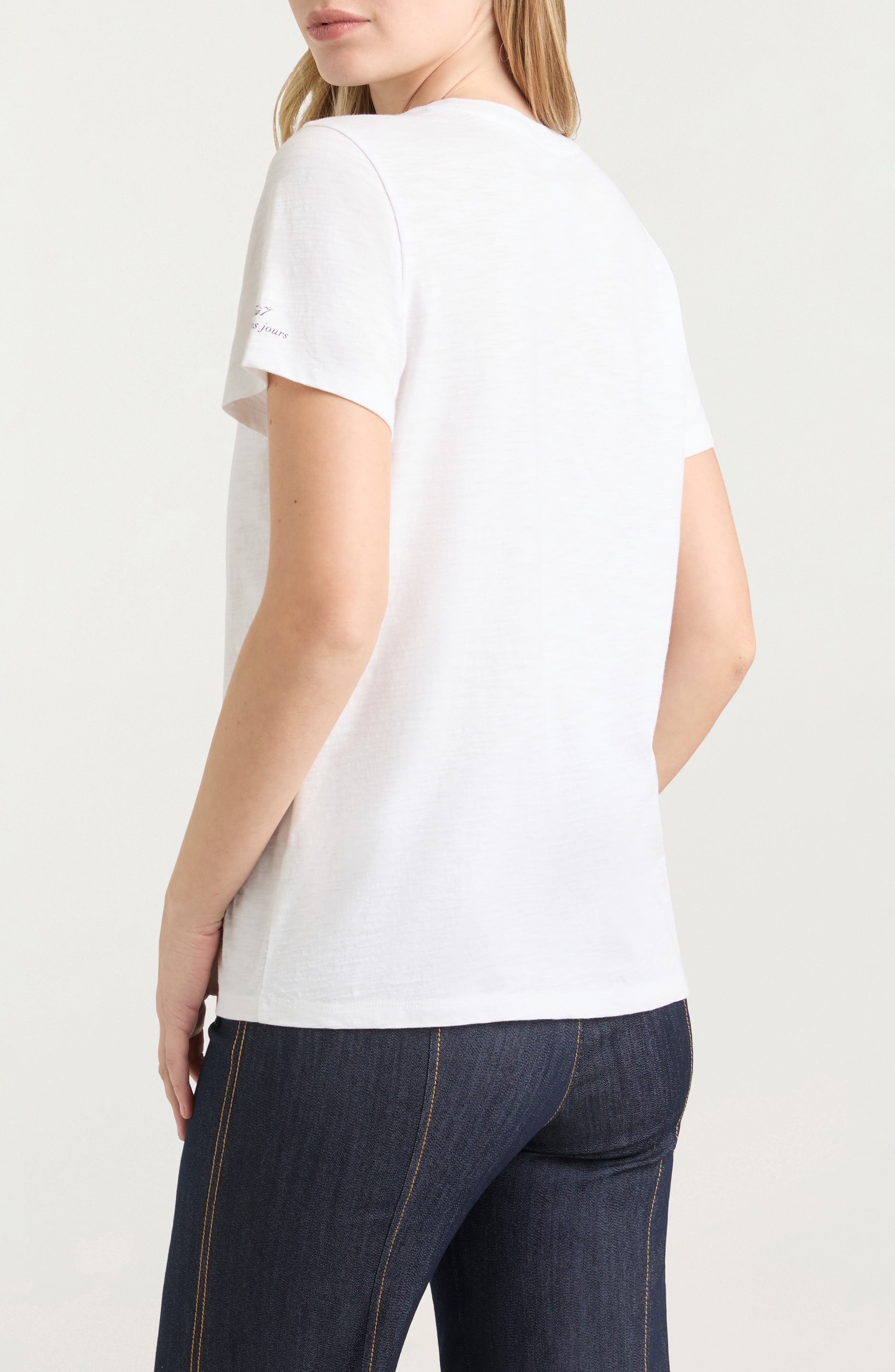 Silver Studs Denim Boot T-Shirt - image 2